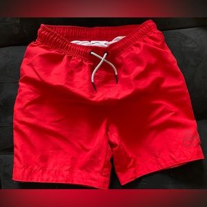 Kids Red Swim Trunks